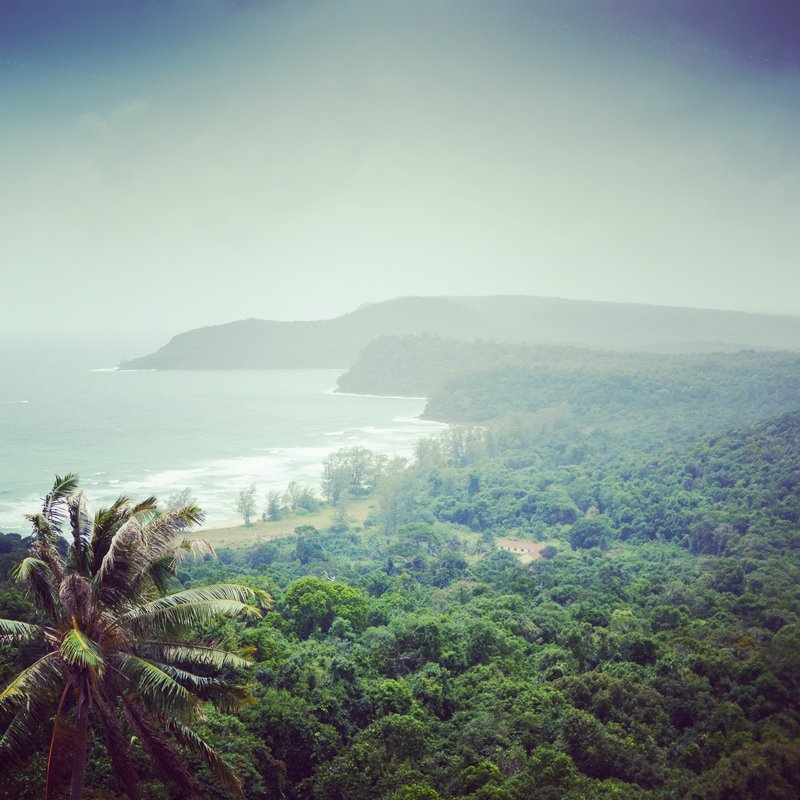 View over Koh Rong Samloem from the lighthouse